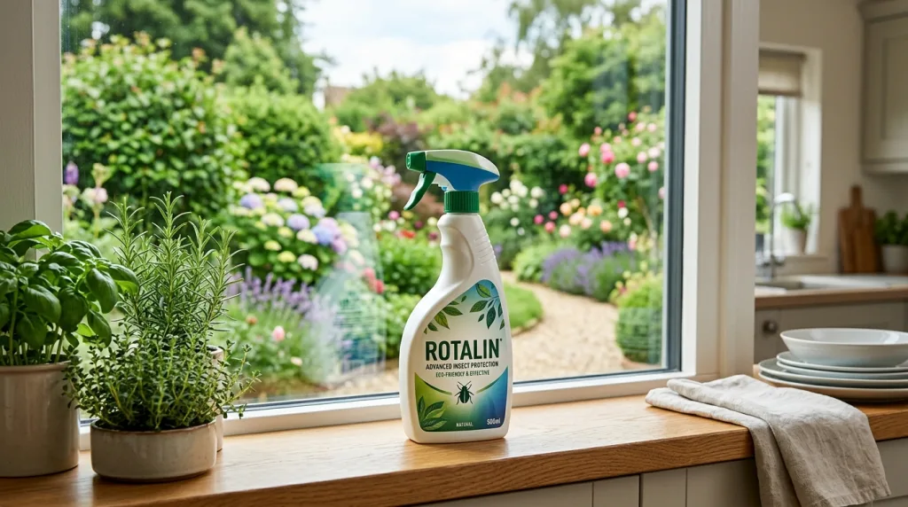 rotalin est un insecticide efficace pour protéger votre maison et votre jardin contre tous types d'insectes nuisibles, assurant un environnement sain et sécurisé.